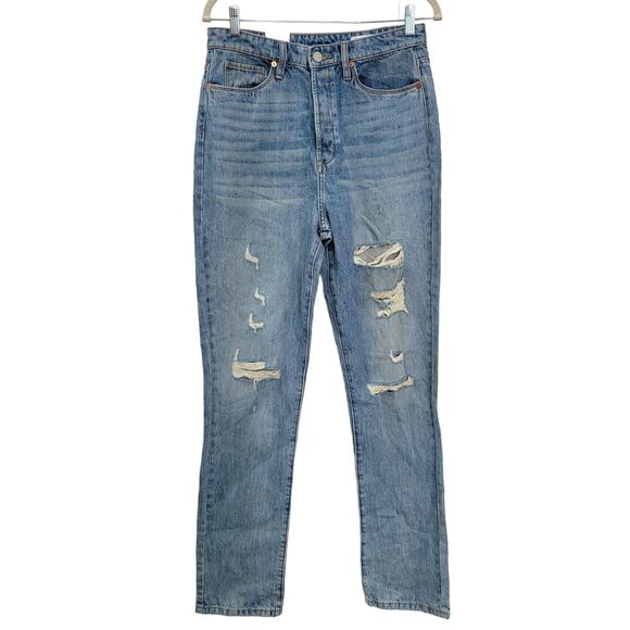 Blank NYC The Cooper Long Slim High Rise Straight Organic Jeans Women Sz 29 - Picture 3 of 8